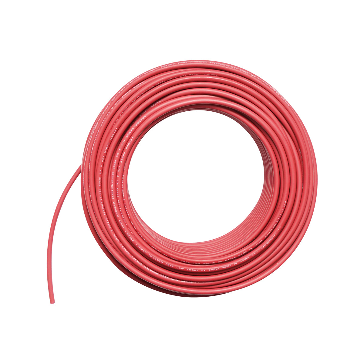 Cavo per pannello solare 4mmx50m rosso, connettori MC4 1,5KV, H1Z2Z2-K Breckner Germany - immagine 2