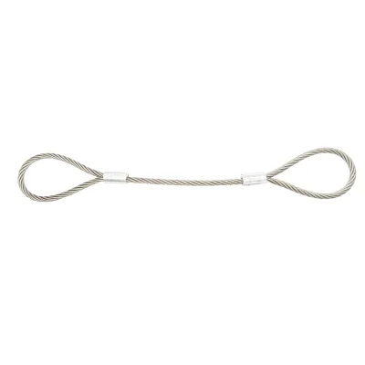 Cavo per verricello in acciaio 6x37 fi 16mm 1m con 2 occhielli