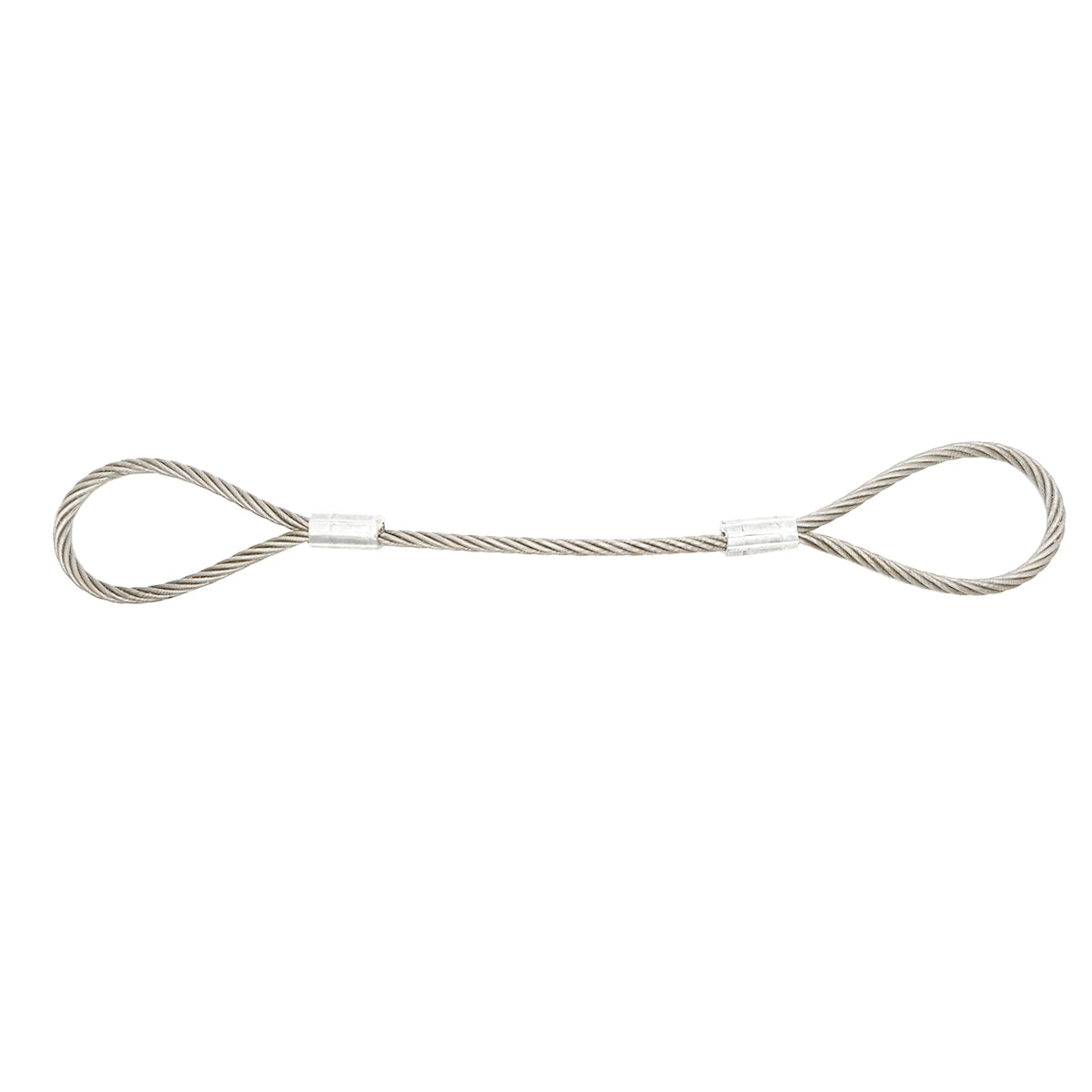 Cavo per verricello in acciaio 6x37 fi 16mm 1m con 2 occhielli