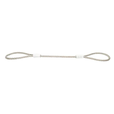 Cavo per verricello in acciaio 6x37 fi 16mm 1m con 2 occhielli - immagine 2