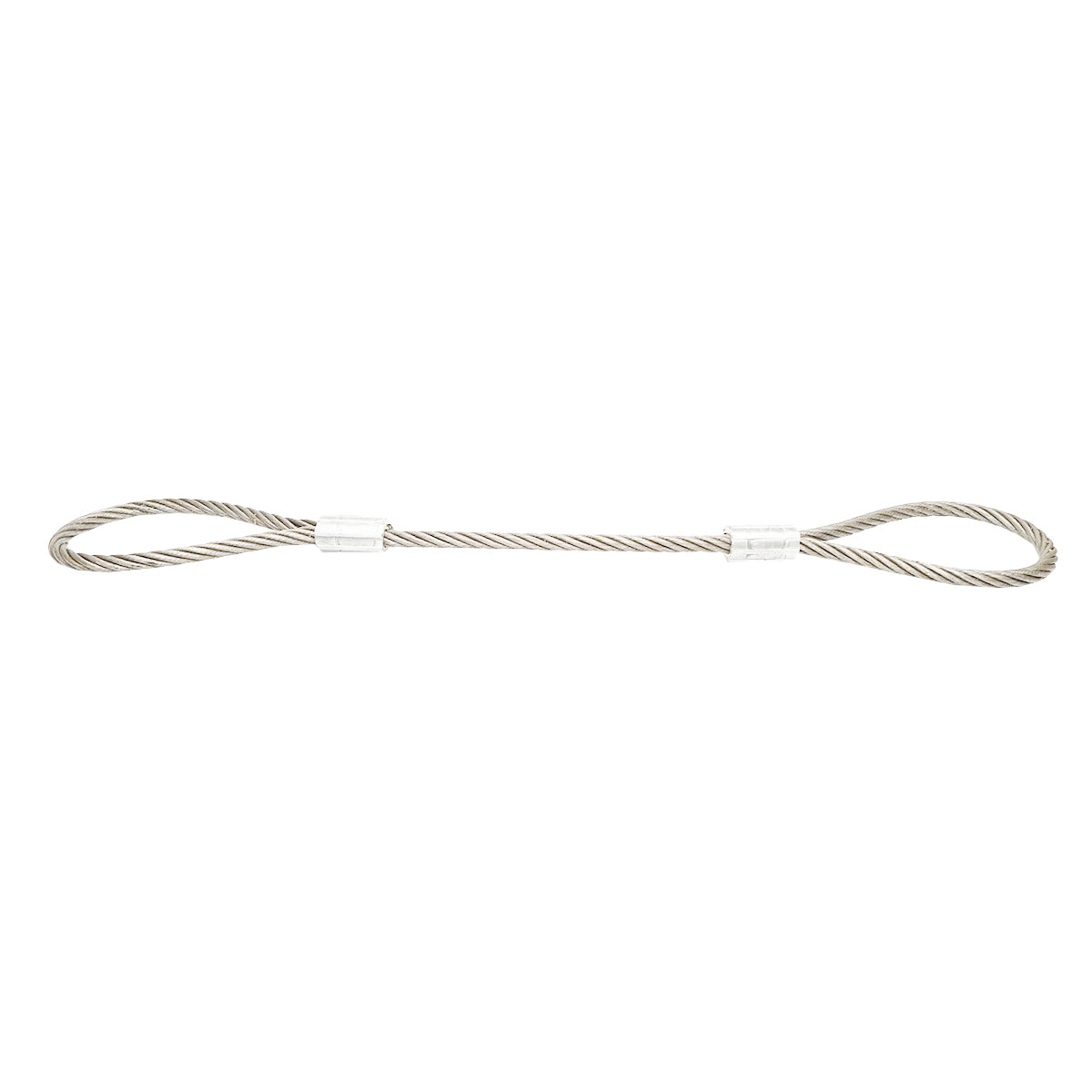 Cavo per verricello in acciaio 6x37 fi 16mm 1m con 2 occhielli - immagine 2