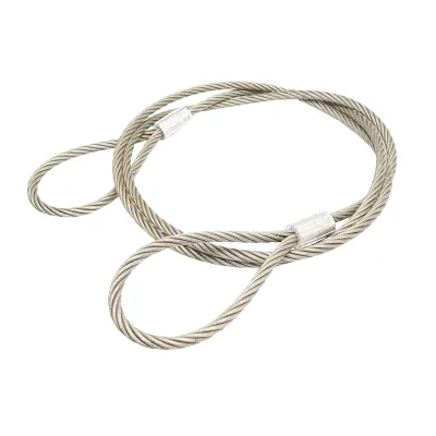 Cavo per verricello in acciaio 6x37 fi 16mm 4m con 2 occhielli - immagine 2
