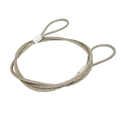 Cavo per verricello in acciaio 6x37 fi 16mm 4m con 2 occhielli - immagine 3