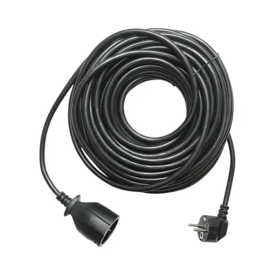 Cavo prolunga elettrico 20m H05VV-F 3x1,5mm nero con presa Schuko 16A/250V - immagine 2