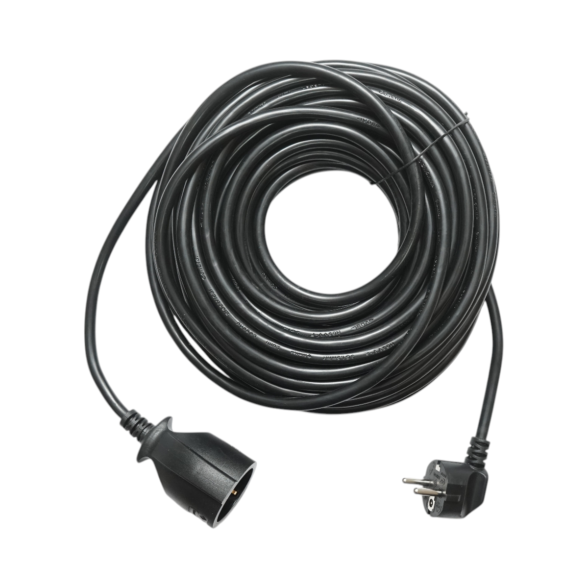 Cavo prolunga elettrico 20m H05VV-F 3x1,5mm nero con presa Schuko 16A/250V - immagine 2