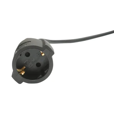 Cavo prolunga elettrico 20m H05VV-F 3x1,5mm nero con presa Schuko 16A/250V - immagine 3