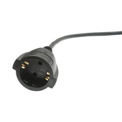 Cavo prolunga elettrico 30m H05VV-F 3x1,5mm nero con presa Schuko 16A/250V - immagine 3