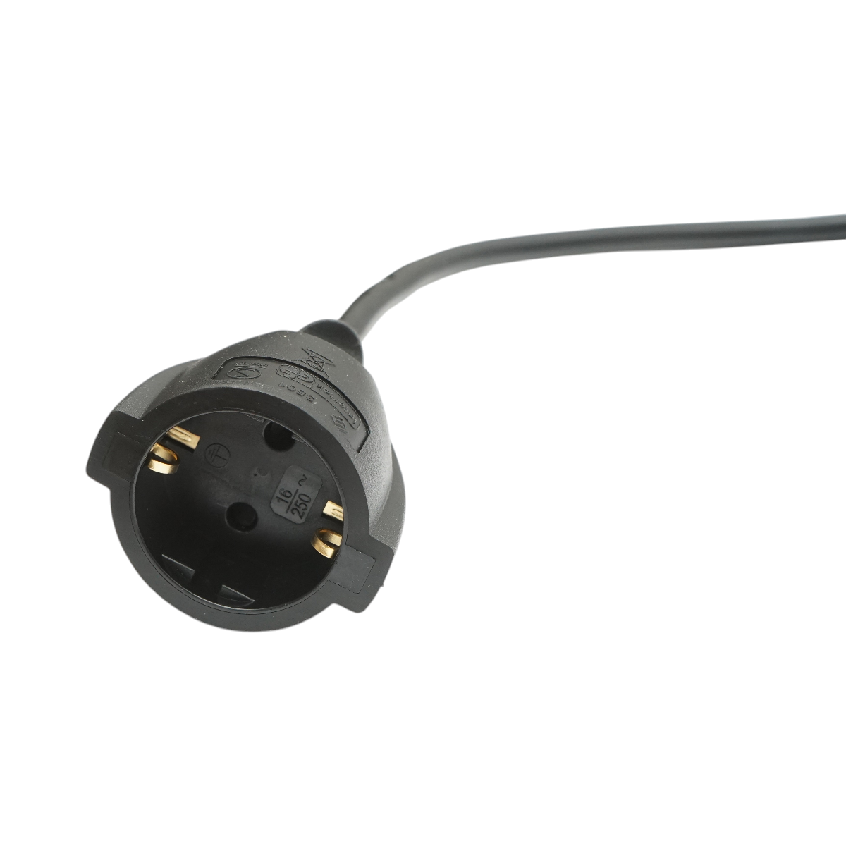 Cavo prolunga elettrico 30m H05VV-F 3x1,5mm nero con presa Schuko 16A/250V - immagine 3