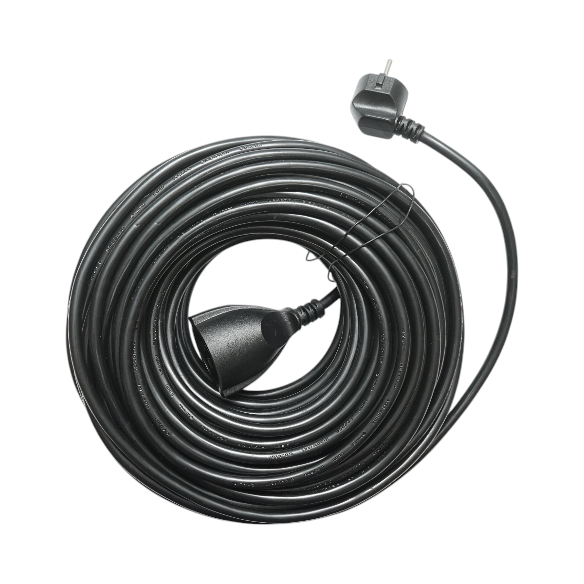 Cavo prolunga elettrico 30m H05VV-F 3x1,5mm nero con presa Schuko 16A/250V - immagine 2