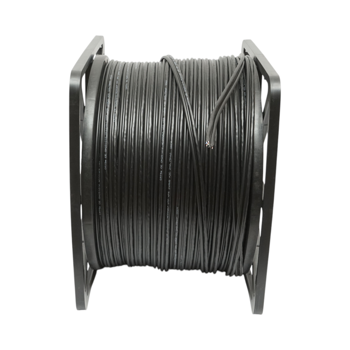 Cavo UTP CAT5e Siamese 8x0,51mm rame + 2x0,75mm CCA alimentazione 305m/rotolo - immagine 2