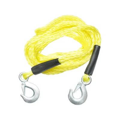 Cavo/cavo elastico intrecciato da 4 m con ganci metallici per traino 2T