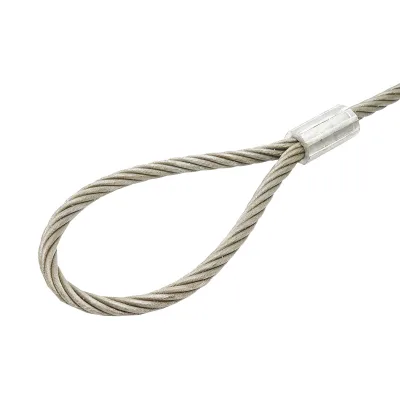 Cavo/fune in acciaio per verricello 6x37 fi 16mm lunghezza 6m con 2 occhielli - immagine 4