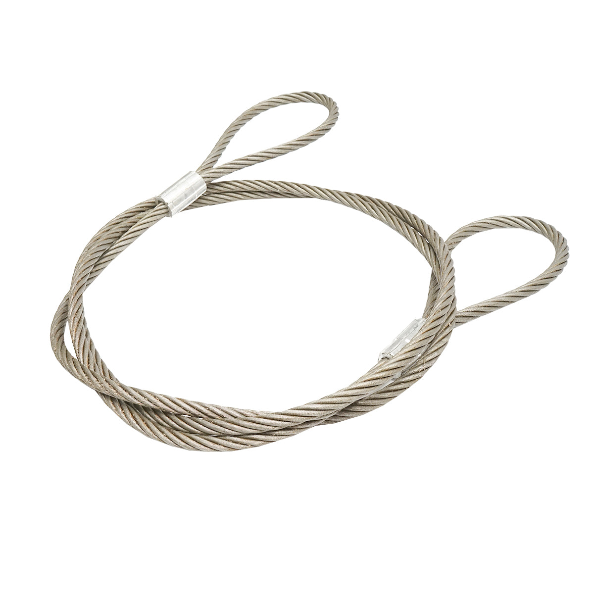 Cavo/fune in acciaio per verricello 6x37 fi 16mm lunghezza 6m con 2 occhielli - immagine 3
