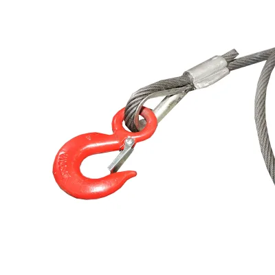 Cavo/fune in acciaio per verricello con spessore di 12 mm e lunghezza di 3 m, gancio e anello per il traino o il sollevamento - immagine 3