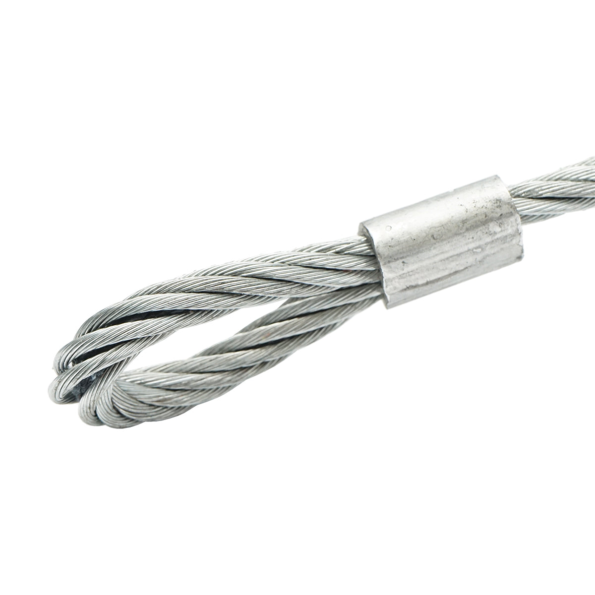 Cavo/fune in acciaio per verricello con spessore di 12 mm e lunghezza di 4 m, gancio e anello per il traino o il sollevamento - immagine 4