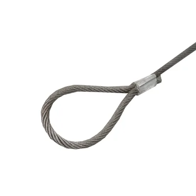 Cavo/fune in acciaio per verricello con spessore di 14 mm e lunghezza di 4 m con anelli per il traino o il sollevamento - immagine 4