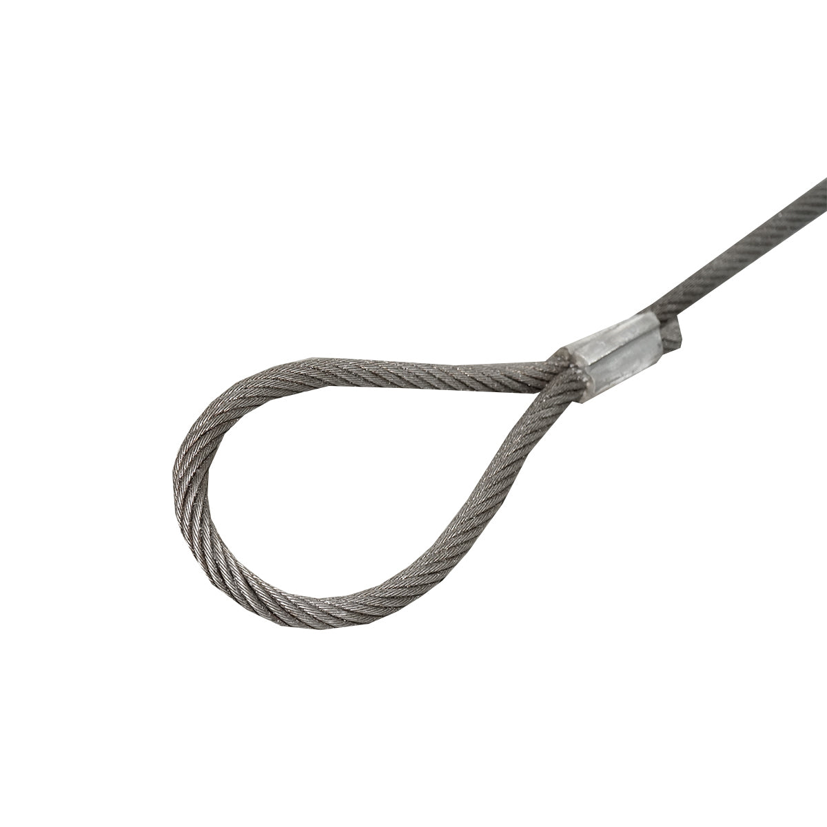 Cavo/fune in acciaio per verricello con spessore di 14 mm e lunghezza di 4 m con anelli per il traino o il sollevamento - immagine 4