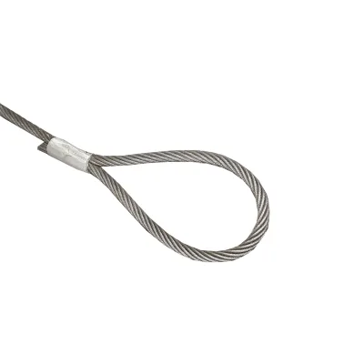 Cavo/fune in acciaio per verricello con spessore di 14 mm e lunghezza di 4 m con anelli per il traino o il sollevamento - immagine 3