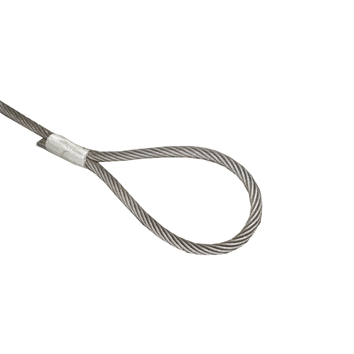 Cavo/fune in acciaio per verricello con spessore di 14 mm e lunghezza di 4 m con anelli per il traino o il sollevamento - immagine 3