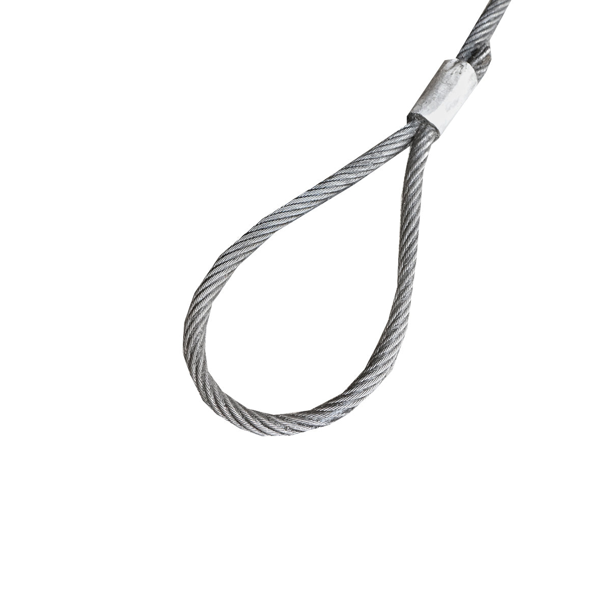 Cavo/fune in acciaio per verricello con spessore di 14 mm e lunghezza di 5 m con anelli per il traino o il sollevamento - immagine 3