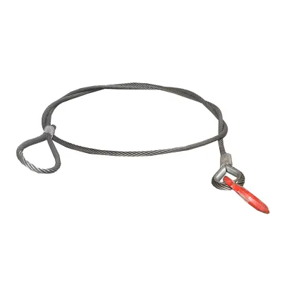 Cavo/fune in acciaio per verricello con spessore di 16 mm e lunghezza di 4 m, gancio e anello per il traino o il sollevamento - immagine 2