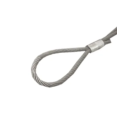 Cavo/fune in acciaio per verricello con spessore di 16 mm e lunghezza di 4 m, gancio e anello per il traino o il sollevamento - immagine 3