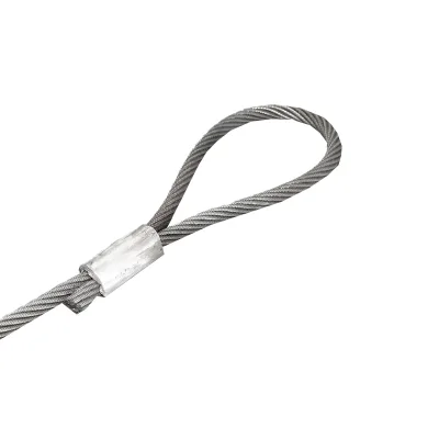 Cavo/fune in acciaio per verricello con spessore di 24 mm e lunghezza di 4 m con anelli per il traino o il sollevamento - immagine 3