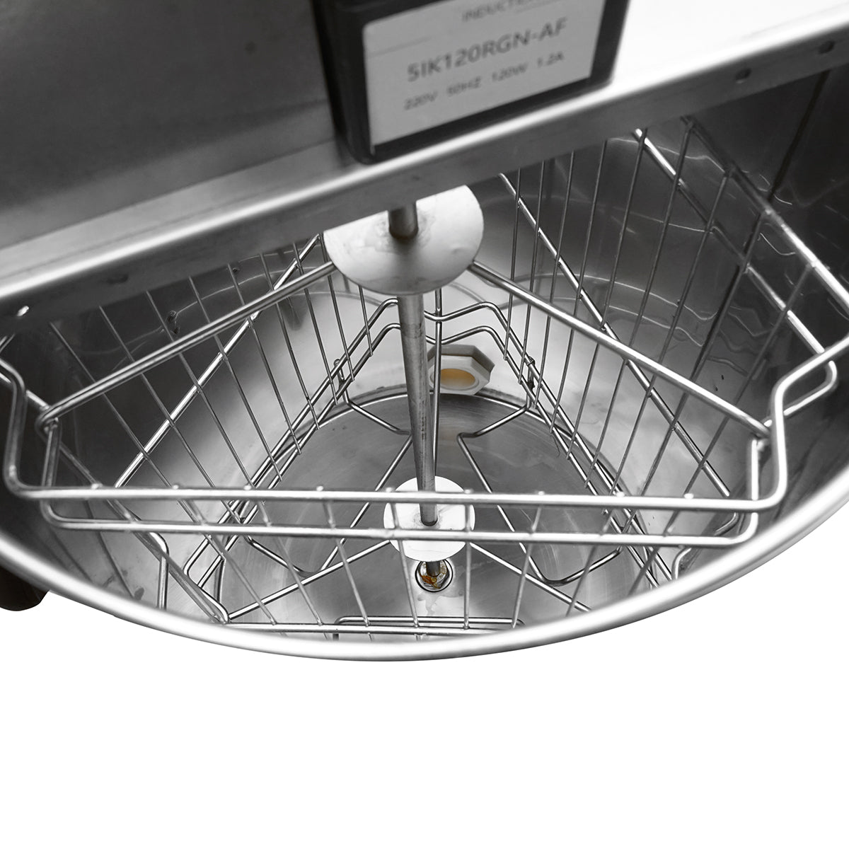 Centrifuga elettrica apicola 120W 220V, estrattore di miele in acciaio inox con 3 telai - immagine 4