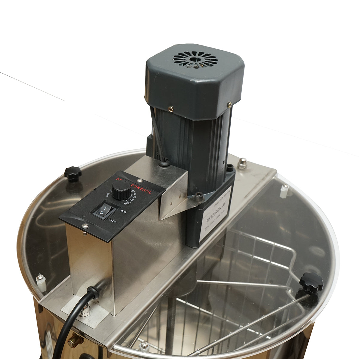Centrifuga elettrica apicola 120W 220V, estrattore di miele in acciaio inox con 3 telai - immagine 5