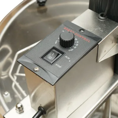 Centrifuga elettrica apicola 220V, estrattore di miele in acciaio inox con 4 telai. - immagine 6