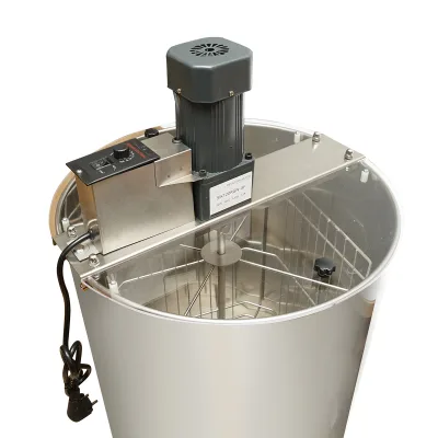 Centrifuga elettrica apicola 220V, estrattore di miele in acciaio inox con 4 telai. - immagine 4