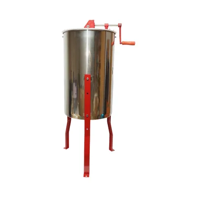 Centrifuga manuale apicola, estrattore di miele in acciaio inox con 3 telai - immagine 4