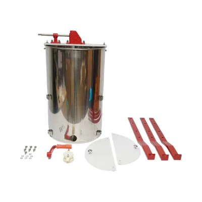 Centrifuga manuale apicola, estrattore di miele in acciaio inox con 3 telai - immagine 2