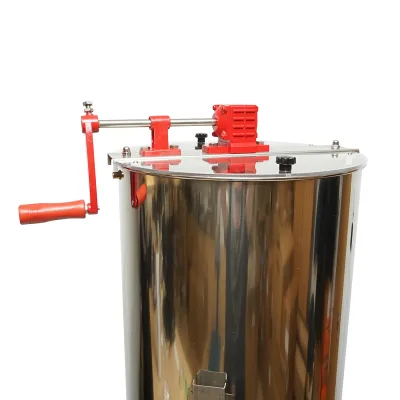 Centrifuga manuale apicola, estrattore di miele in acciaio inox con 3 telai. - immagine 3