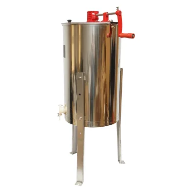 Centrifuga manuale apicola, estrattore di miele in acciaio inox con 3 telai. - immagine 2