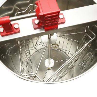 Centrifuga manuale apicola, estrattore di miele in acciaio inox con 3 telai. - immagine 5