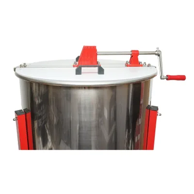 Centrifuga manuale apicola, estrattore di miele in acciaio inox con 4 telai. - immagine 3