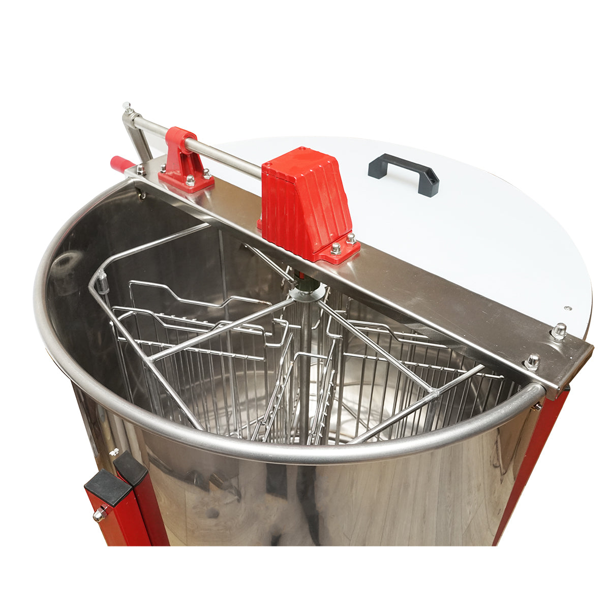 Centrifuga manuale apicola, estrattore di miele in acciaio inox con 4 telai. - immagine 6