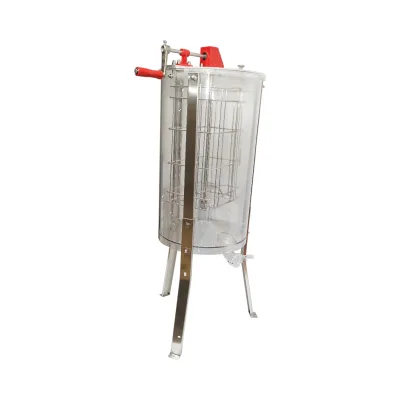 Centrifuga manuale apicola, estrattore di miele trasparente con 2 telai - immagine 4