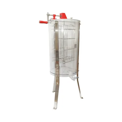 Centrifuga manuale apicola, estrattore di miele trasparente con 2 telai - immagine 2