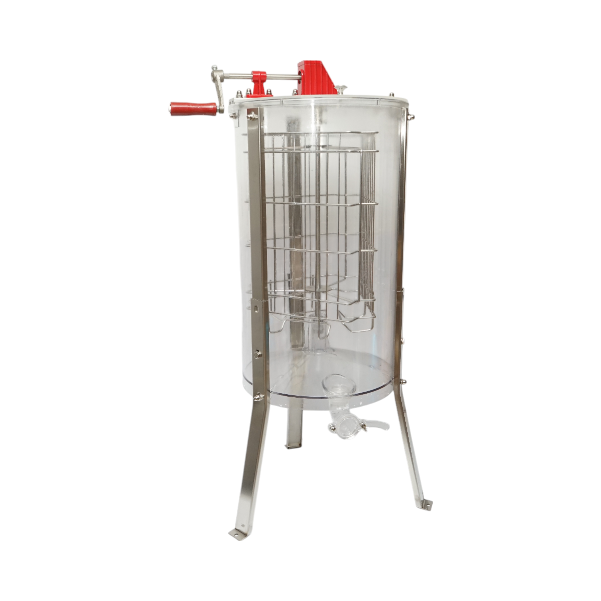 Centrifuga manuale apicola, estrattore di miele trasparente con 3 telai - immagine 2
