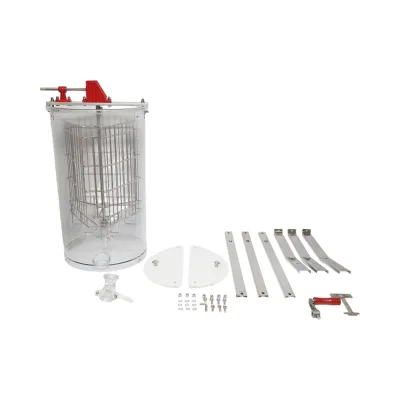 Centrifuga manuale apicola, estrattore di miele trasparente con 3 telai - immagine 3
