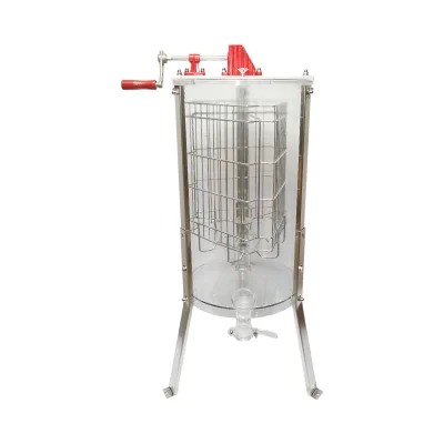 Centrifuga manuale apicola, estrattore di miele trasparente con 3 telai
