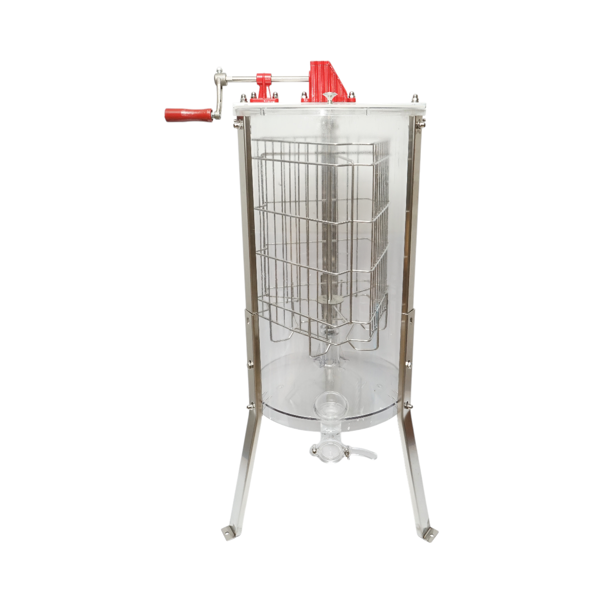 Centrifuga manuale apicola, estrattore di miele trasparente con 3 telai