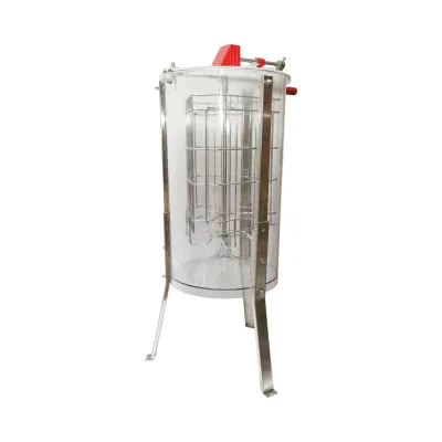 Centrifuga manuale apicola, estrattore di miele trasparente con 3 telai - immagine 4