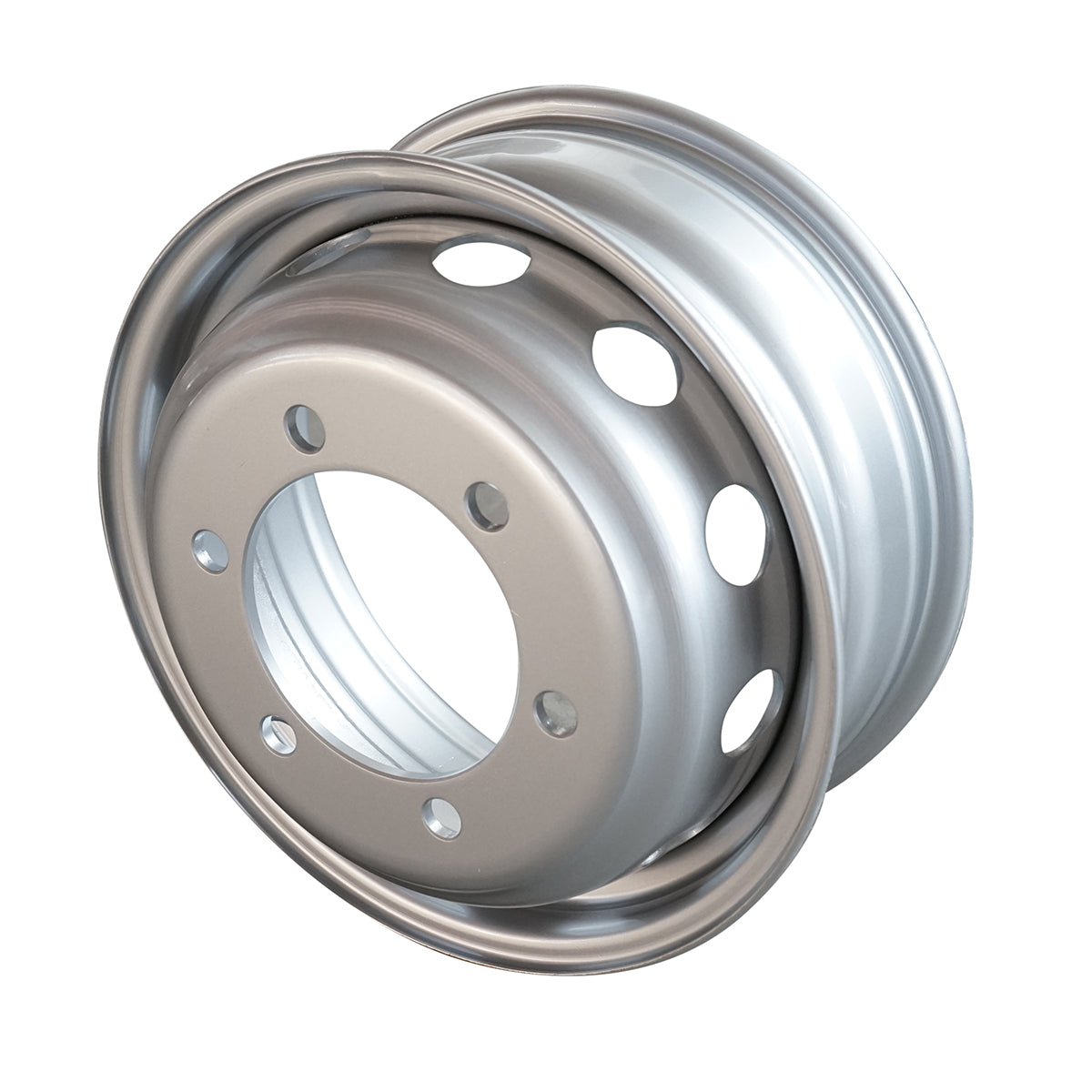 Cerchio in acciaio Iveco Daily/Eurocargo 65C/70C, 6JX16H2 ET 124, 6x160x205 Codice OEM 500307777, 98464866