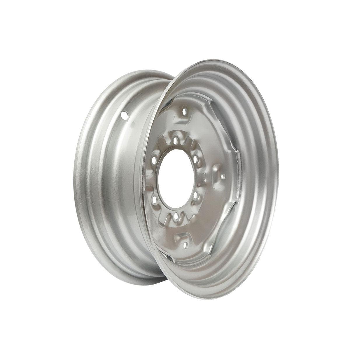 Cerchio ruota anteriore R16 per Case IH, Fiat, Massey Ferguson, John Deere codice OEM 3114166R91, 1660769M91, 1678 319M92, 1678319M92, 1691618M92, 1693421M92, 1883333M92, 151734R91, JD3 039 - immagine 2