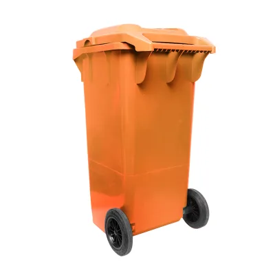 Cestino per rifiuti arancione da 120 litri Breckner Germany - immagine 2