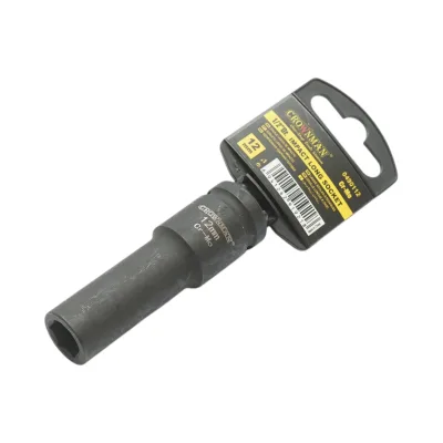 Chiave a bussola a impatto Crownman da 12 mm, quadrata in acciaio Cr-Mo da 1/2". - immagine 2