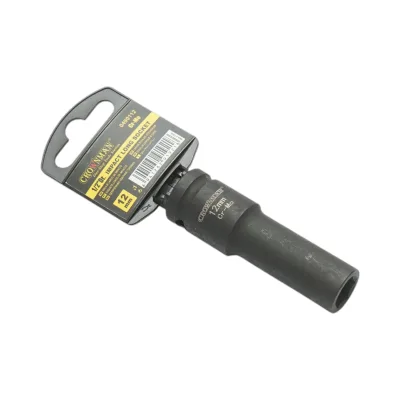 Chiave a bussola a impatto Crownman da 12 mm, quadrata in acciaio Cr-Mo da 1/2". - immagine 4